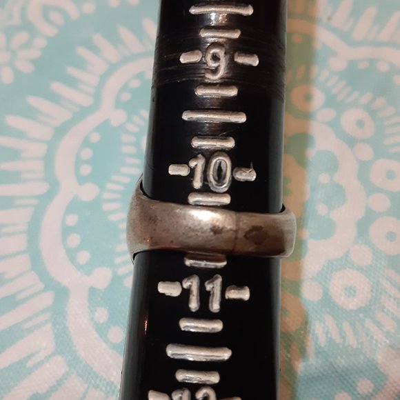 Vintage Navajo Turquoise Ring Sz 10.5 - Picture 4 of 4